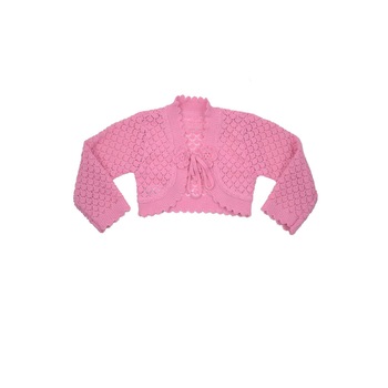 Bolero maneca lunga pentru fete Mini Junior BTE74-134-cm, Roz 2866 Bolero maneca lunga pentru fete Mini Junior BTE74-134-cm, Roz 2866