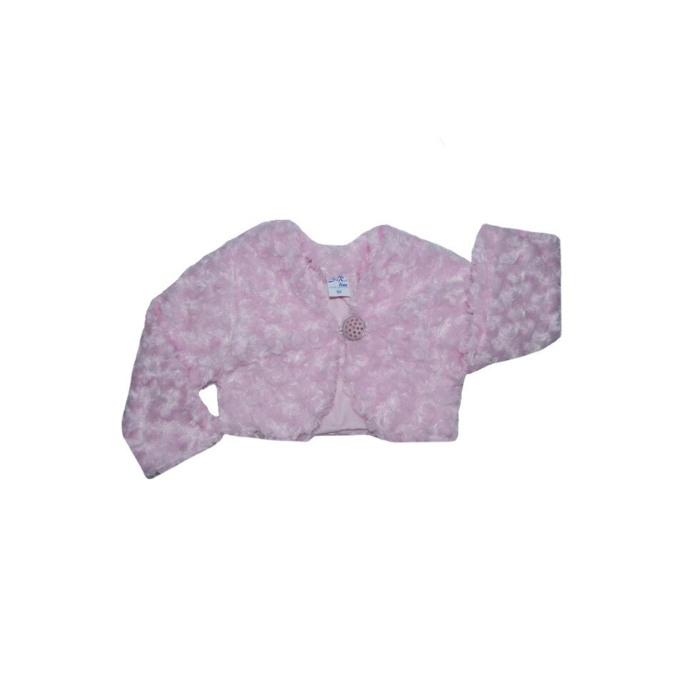 Bolero elegant din blanita pentru fete Mini Junior SRA37R1, Roz 12982