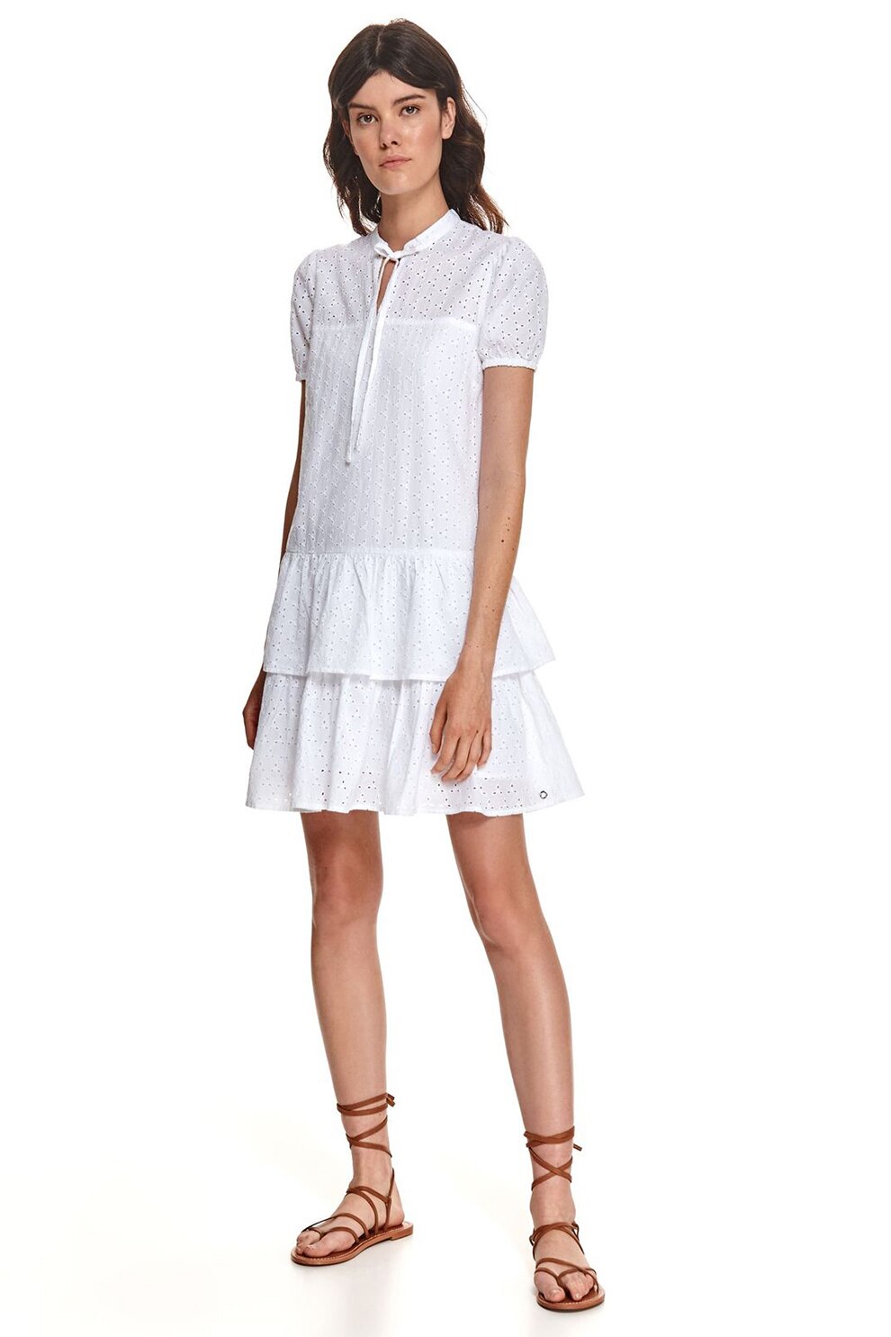 Top Secret, Rochie mini evazata, Alb