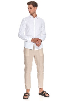 Top Secret, Camasa cu maneci lungi, din amestec de in, Alb Top Secret, Camasa cu maneci lungi, din amestec de in, Alb