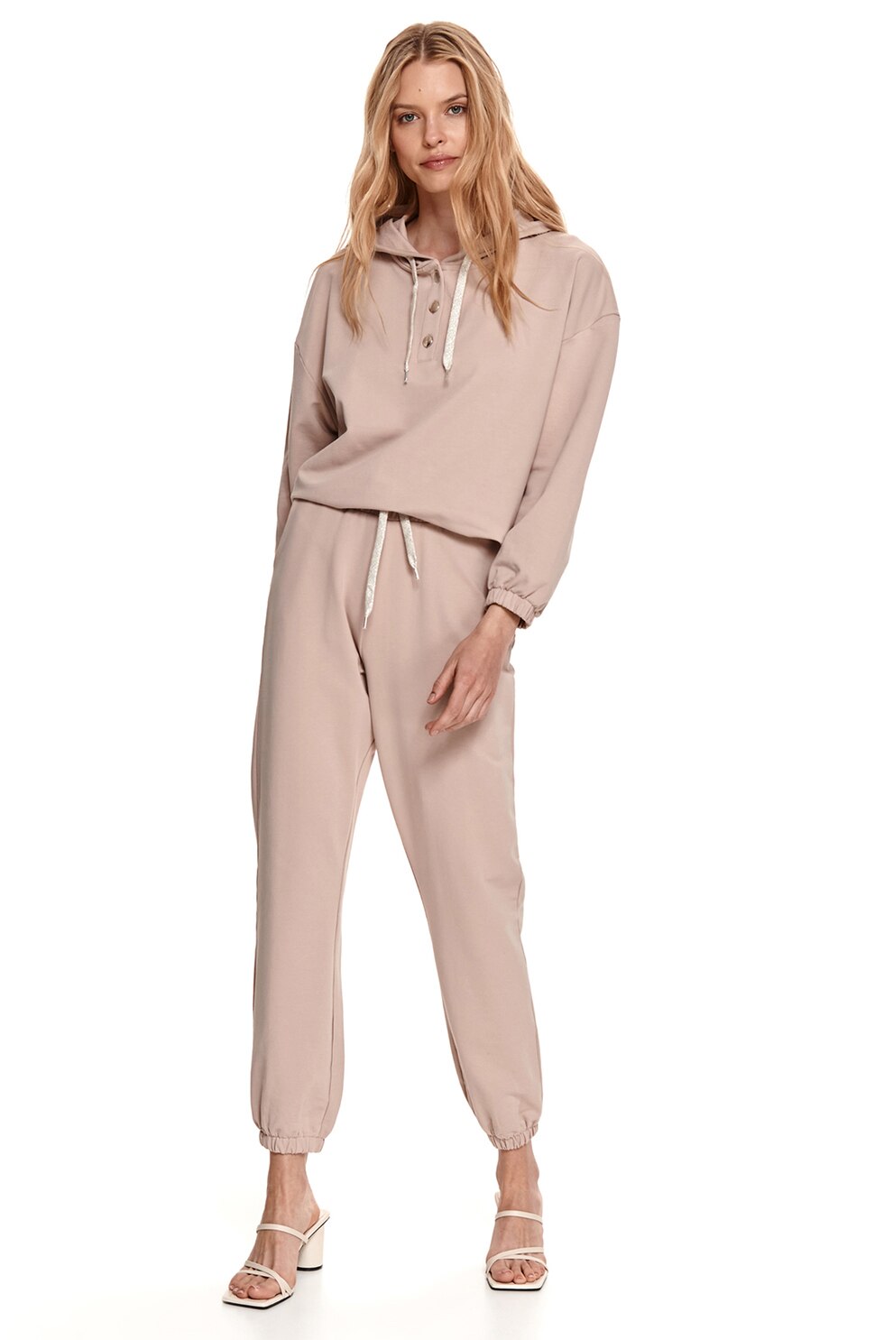 Top Secret, Pantaloni sport conici cu snur, Piersica