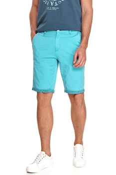 Top Secret, Pantaloni scurti din amestec de bumbac cu buzunar lateral, Albastru aqua
