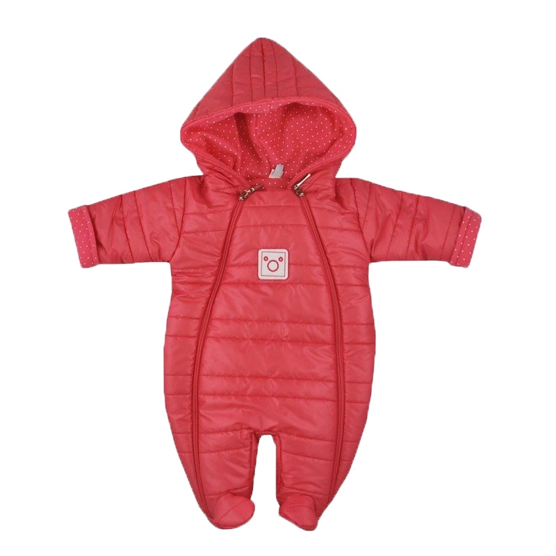 Combinezon de iarna copii Koala Pumi 08-123-74-cm, Rosu 74 CM