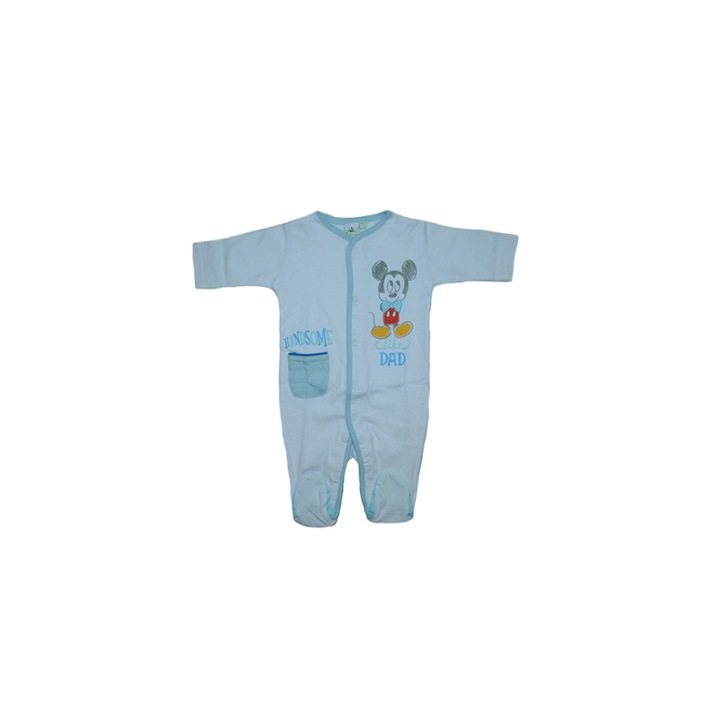 Salopeta cu maneca lunga pentru baieti Sun City Mickey Mouse 900494-1-74, Albastru 14936