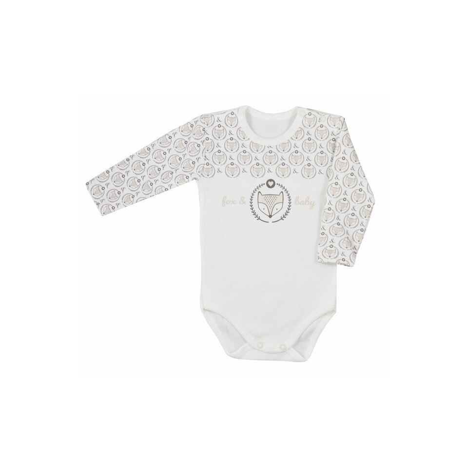 Body cu maneca lunga bebelusi Lisek Koala 3871-C, Crem 16384