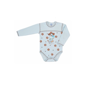Body cu maneca lunga pentru baieti Koala Reksio 04-317AL, Albastru 17411 Body cu maneca lunga pentru baieti Koala Reksio 04-317AL, Albastru 17411