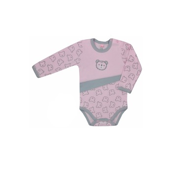Body cu maneca lunga pentru fetite Misiaki Koala 04-723R, Roz 74 cm Body cu maneca lunga pentru fetite Misiaki Koala 04-723R, Roz 74 cm