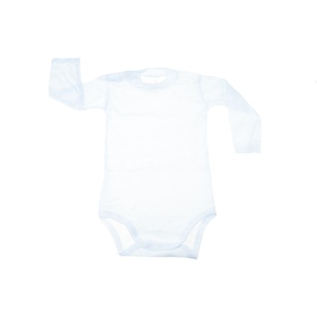 Body cu maneca lunga pentru copii Pifou Model 13 BBP-13, Alb 33991 Body cu maneca lunga pentru copii Pifou Model 13 BBP-13, Alb 33991