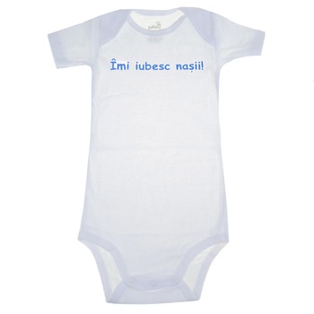 Body cu maneca scurta pentru baieti Pifou Model 6 MS6-A20, Alb 98 CM Body cu maneca scurta pentru baieti Pifou Model 6 MS6-A20, Alb 98 CM