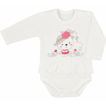 Body cu maneca lunga pentru fete Koala Misia 3771-1, Crem 62 cm Body cu maneca lunga pentru fete Koala Misia 3771-1, Crem 62 cm