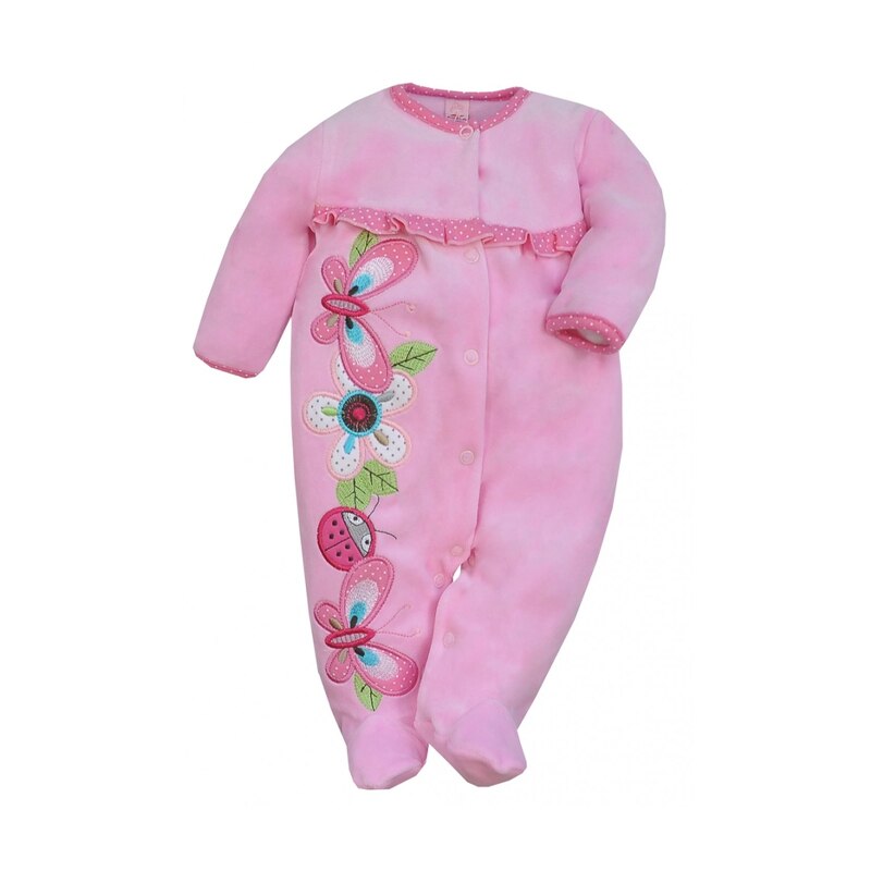 Salopeta plusata pentru fete Koala Rusalka 03-817RZ, Roz 80 cm