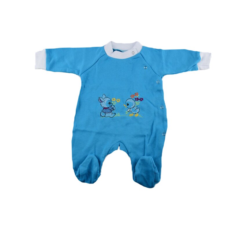 Salopeta cu maneca lunga pentru fete Pifou Model 16 M16-AL6-50, Albastru 50 CM