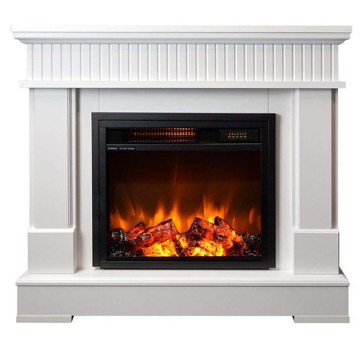 Semineu electric, Masomi, Boston 17 & Bahus-17' 1600 W, Supermat alb, 87*78*28 cm