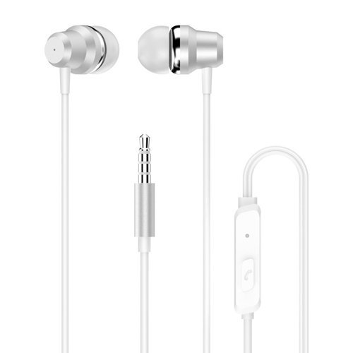 Casti intraauriculare Dudao cu telecomanda si microfon, mini jack de 3,5 mm, albe (X10 Pro alb)