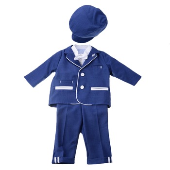 Costum de botez 5 piese pentru baieti Baby Colibra Armani KJ10, Albastru 3-6 luni Costum de botez 5 piese pentru baieti Baby Colibra Armani KJ10, Albastru 3-6 luni