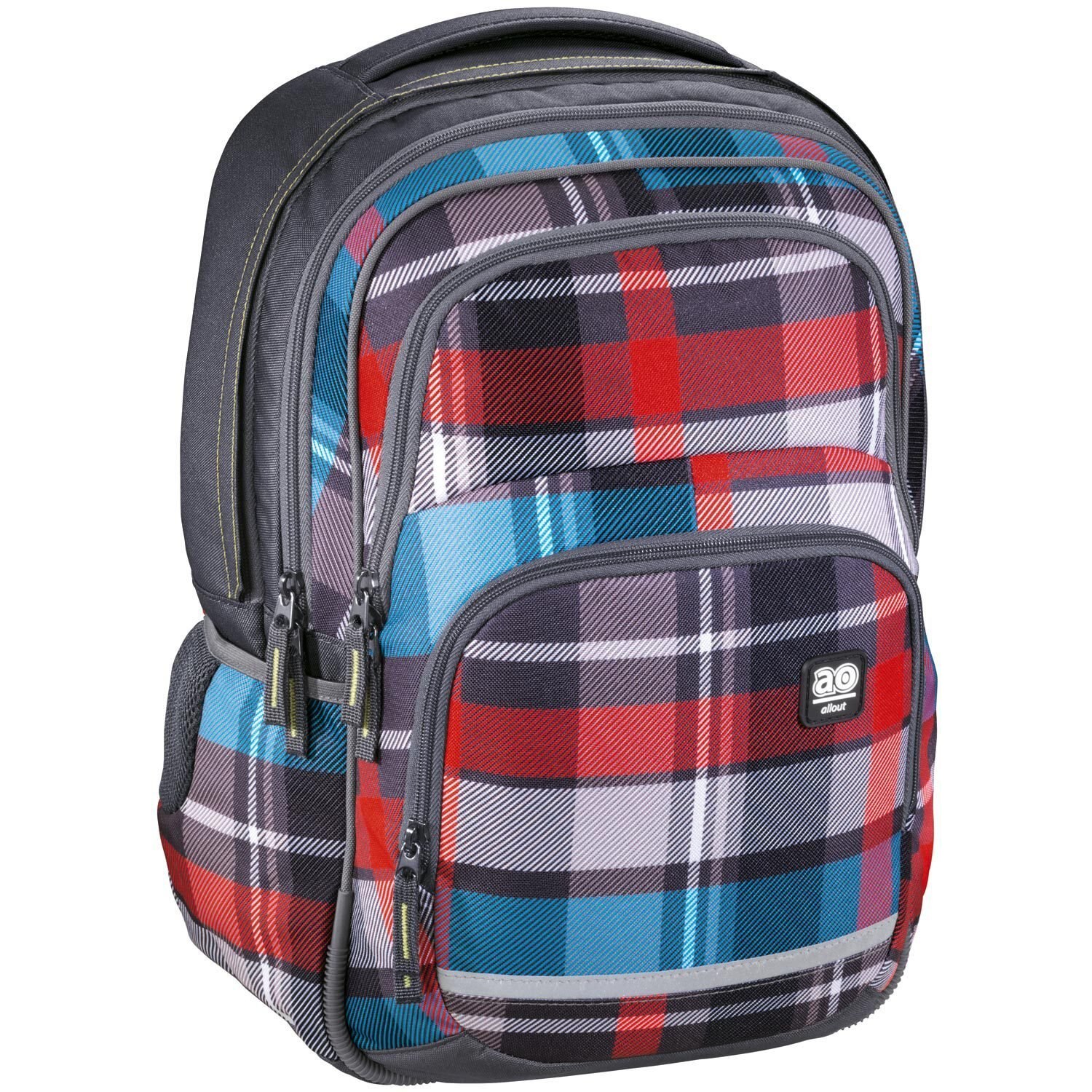 Ghiozdan All Out Blaby Woody, gri, 24 l, multicolor