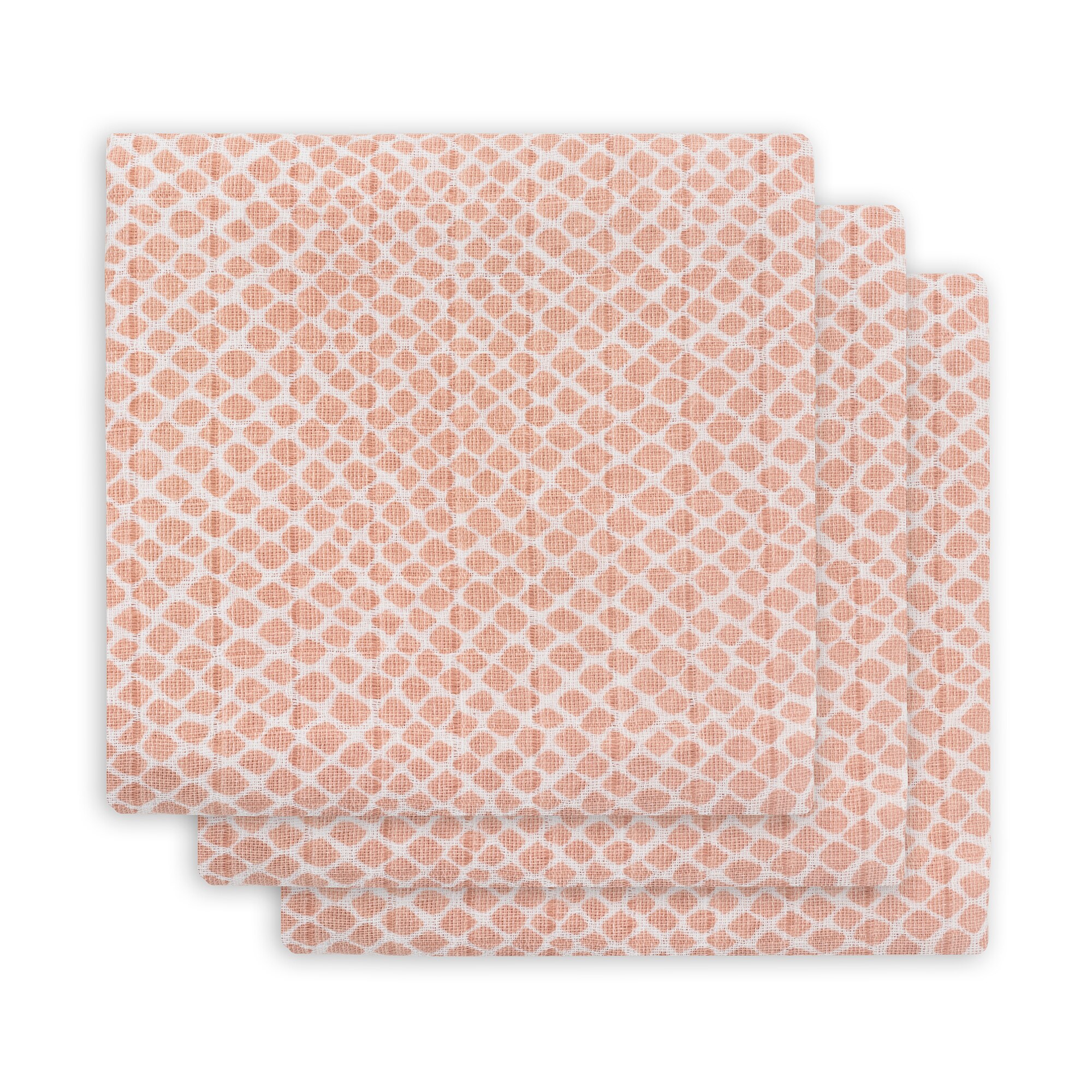 Set 3 scutece Jollein Snake small, 70x70cm, roz