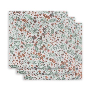 Set 3 scutece hidrofile, Jollein Bloom small, 70x70cm Set 3 scutece hidrofile, Jollein Bloom small, 70x70cm