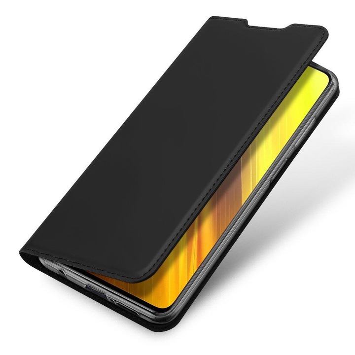 Telefontok Xiaomi Poco X3 NFC / Poco X3 Pro - Dux Ducis fekete kinyitható tok