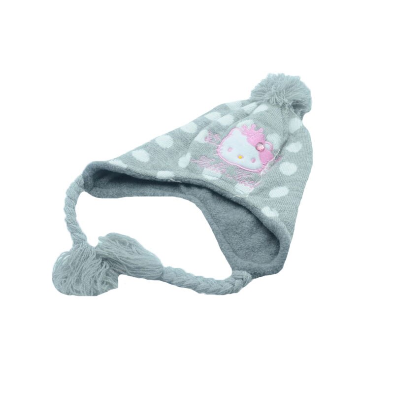 Caciula pentru fete Sun City Hello Kitty H04388G-50, Gri 50 CM Standard