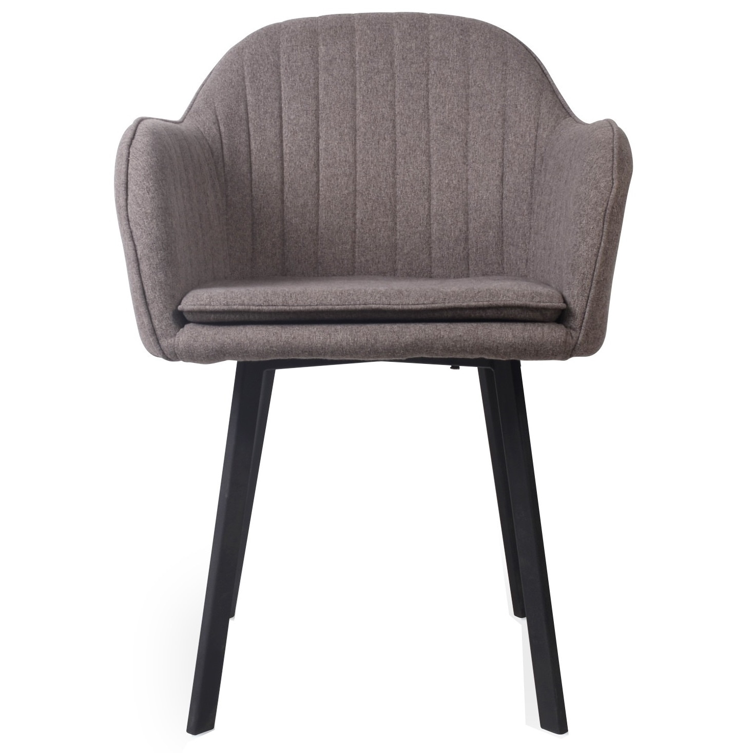 Scaun dining pentru bucatarie sau living, sezut, spatar si picioare din metal, tapitat complet, dimensiune: 50x45x83 cm, QZY1705/MARO