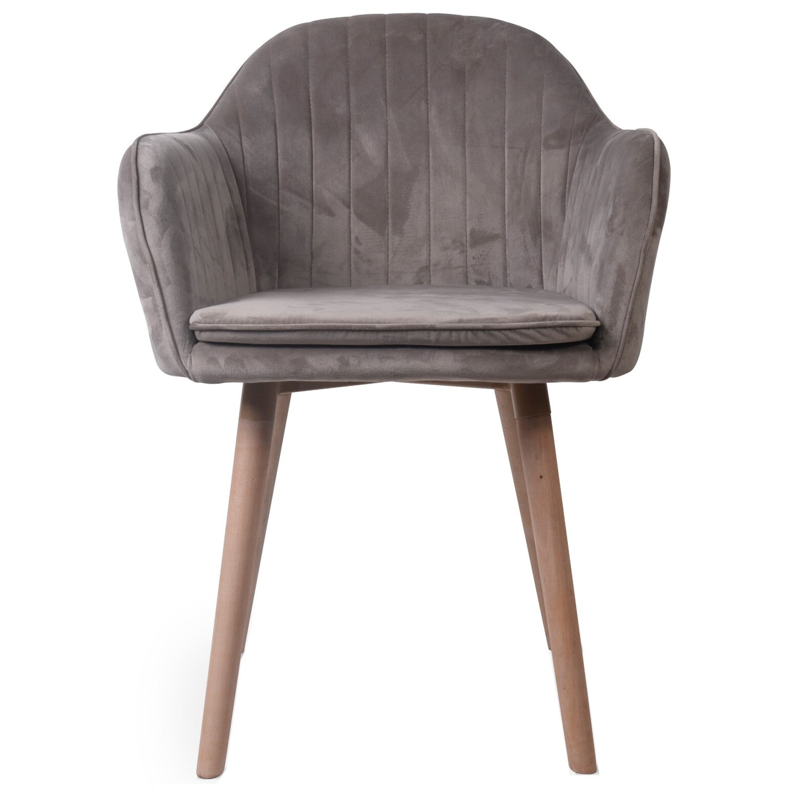 Scaun dining pentru bucatarie sau living, sezut, spatar si picioare din lemn, tapitat complet, dimensiune: 50x45x83 cm, QZY1708/Maro