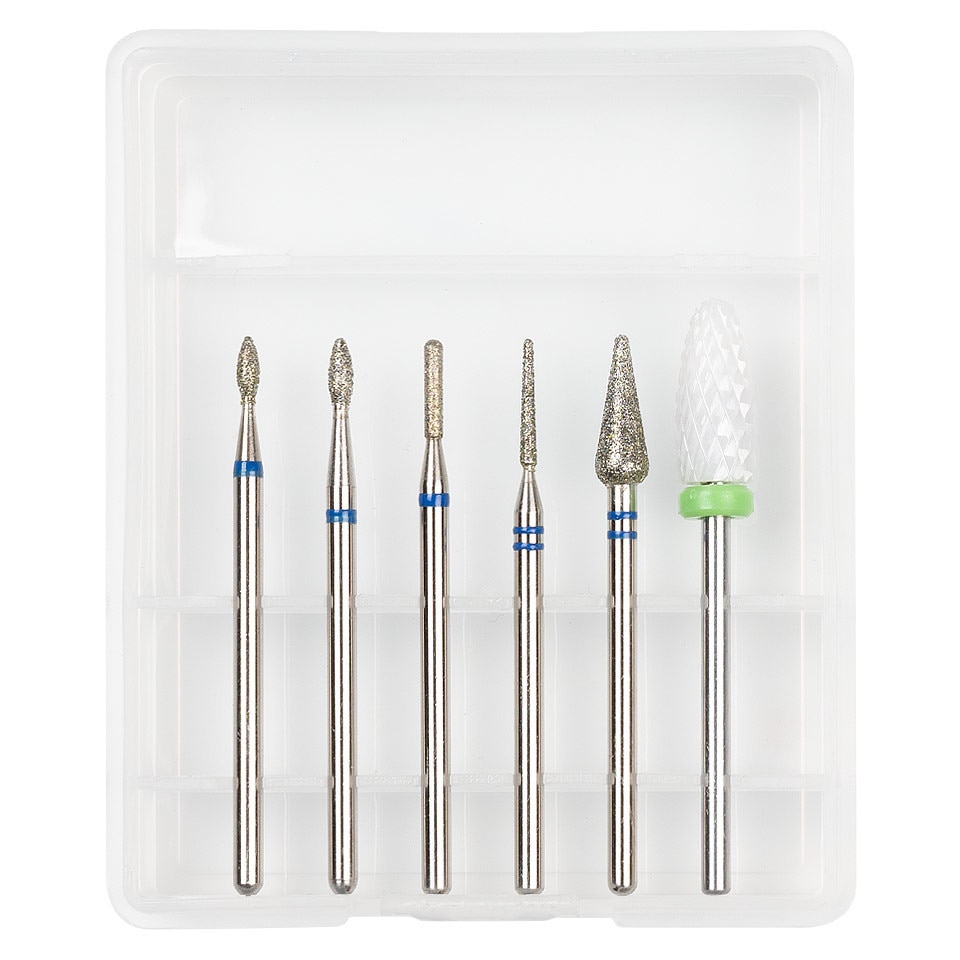 Set 6 buc capete Freza Unghii LUXORISE pentru Freza Unghii #01