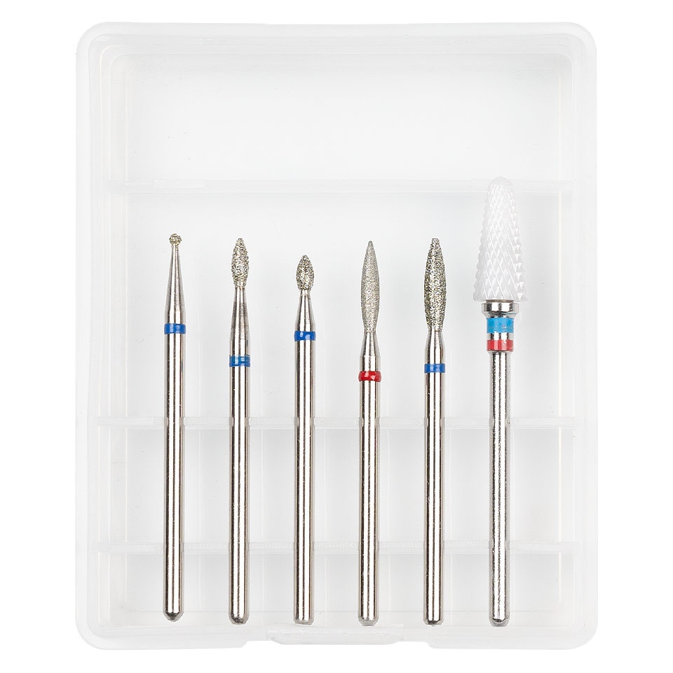 Set 6 buc Capete Freza Unghii LUXORISE pentru Freza Unghii #08