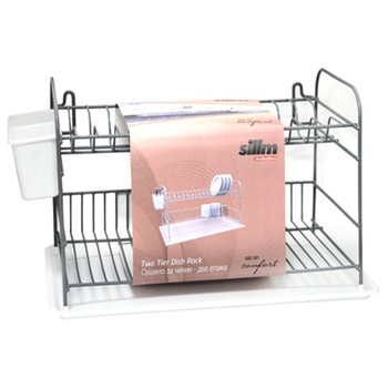 Scurgator farfurii si tacamuri RAKI gri,alb 35cm Scurgator farfurii si tacamuri RAKI gri,alb 35cm