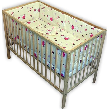 Lenjerie patut Hubners Kitty Floricele 5 piese crem Lenjerie patut Hubners Kitty Floricele 5 piese crem