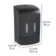 Dispenser sapun lichid si dezinfectant TARTAS, Negru, 960 ml, Wenko