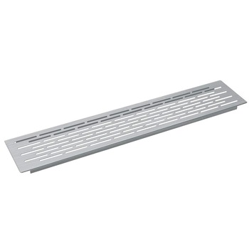 Grila ventilare din aluminiu, finisaj inox, 60x484 mm Grila ventilare din aluminiu, finisaj inox, 60x484 mm