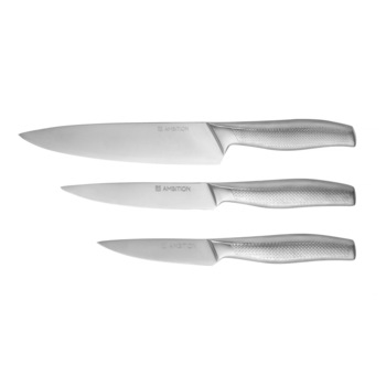 Set cutite Ambition 3 piese Ambition, cu cutit universal 13cm Acero Set cutite Ambition 3 piese Ambition, cu cutit universal 13cm Acero