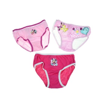 Set 3 chiloti pentru fete Setino Minnie Mouse MIN-G-UW-25, Multicolor 28542 Set 3 chiloti pentru fete Setino Minnie Mouse MIN-G-UW-25, Multicolor 28542