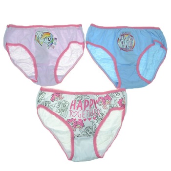 Set 3 chiloti pentru fete Sun City My Little Pony HS3014, Multicolor 18-36 luni Set 3 chiloti pentru fete Sun City My Little Pony HS3014, Multicolor 18-36 luni