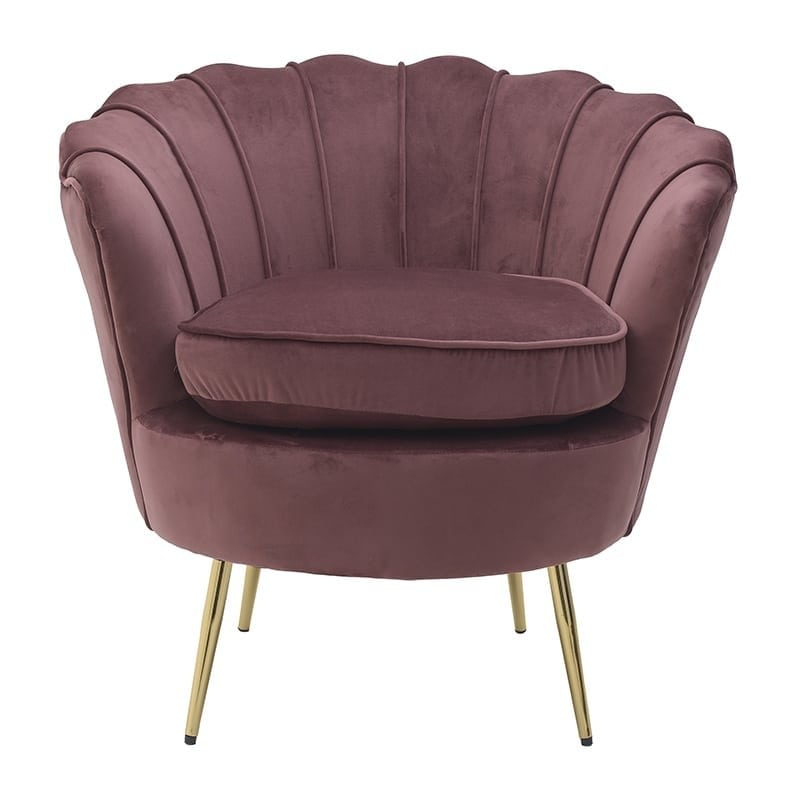 Fotoliu Burgundy, Catifea, Charisma, 83Χ76Χ78/52