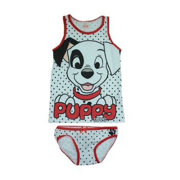 Set maiou si chilot pentru fete E Plus M 101 Dalmatieni DIS D 52 32 1508, Multicolor 2565 Set maiou si chilot pentru fete E Plus M 101 Dalmatieni DIS D 52 32 1508, Multicolor 2565