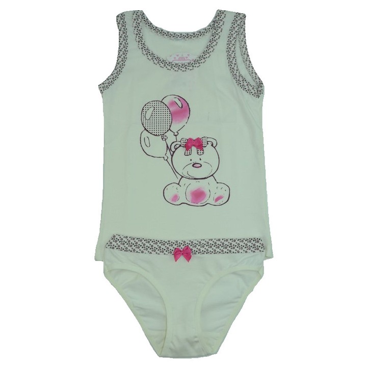 Felső és bugyi szett lányoknak Elitol 224057C-116, Krém 11456