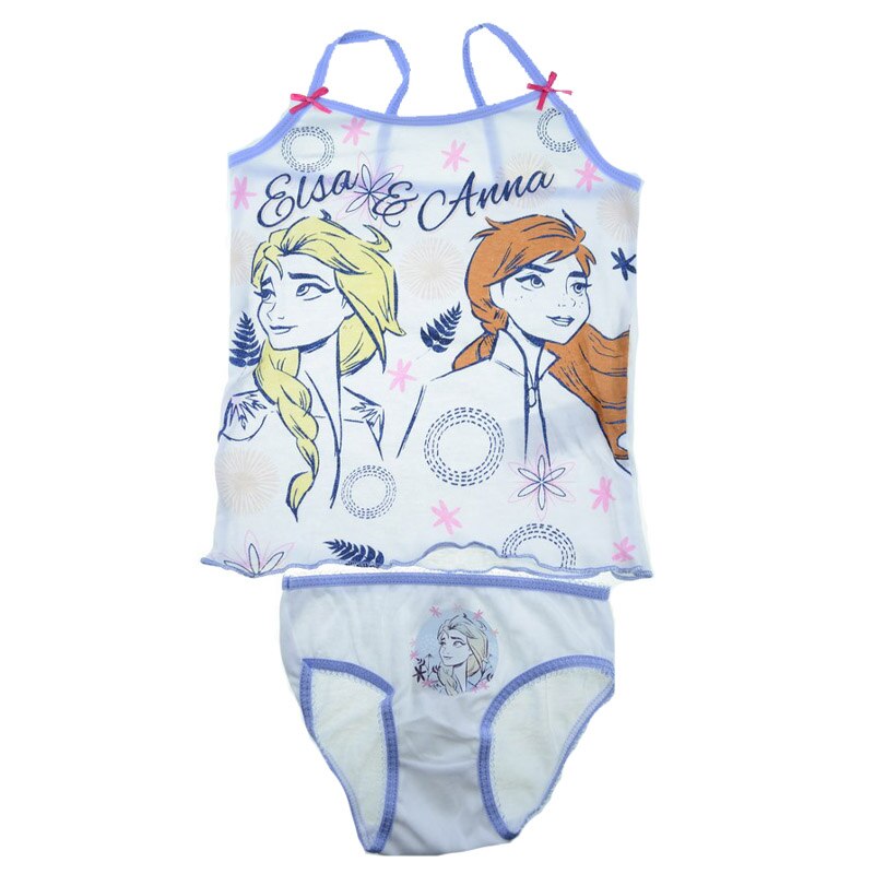 Set maiou si chilot pentru fete Sun City Frozen ET3039A, Alb 33071