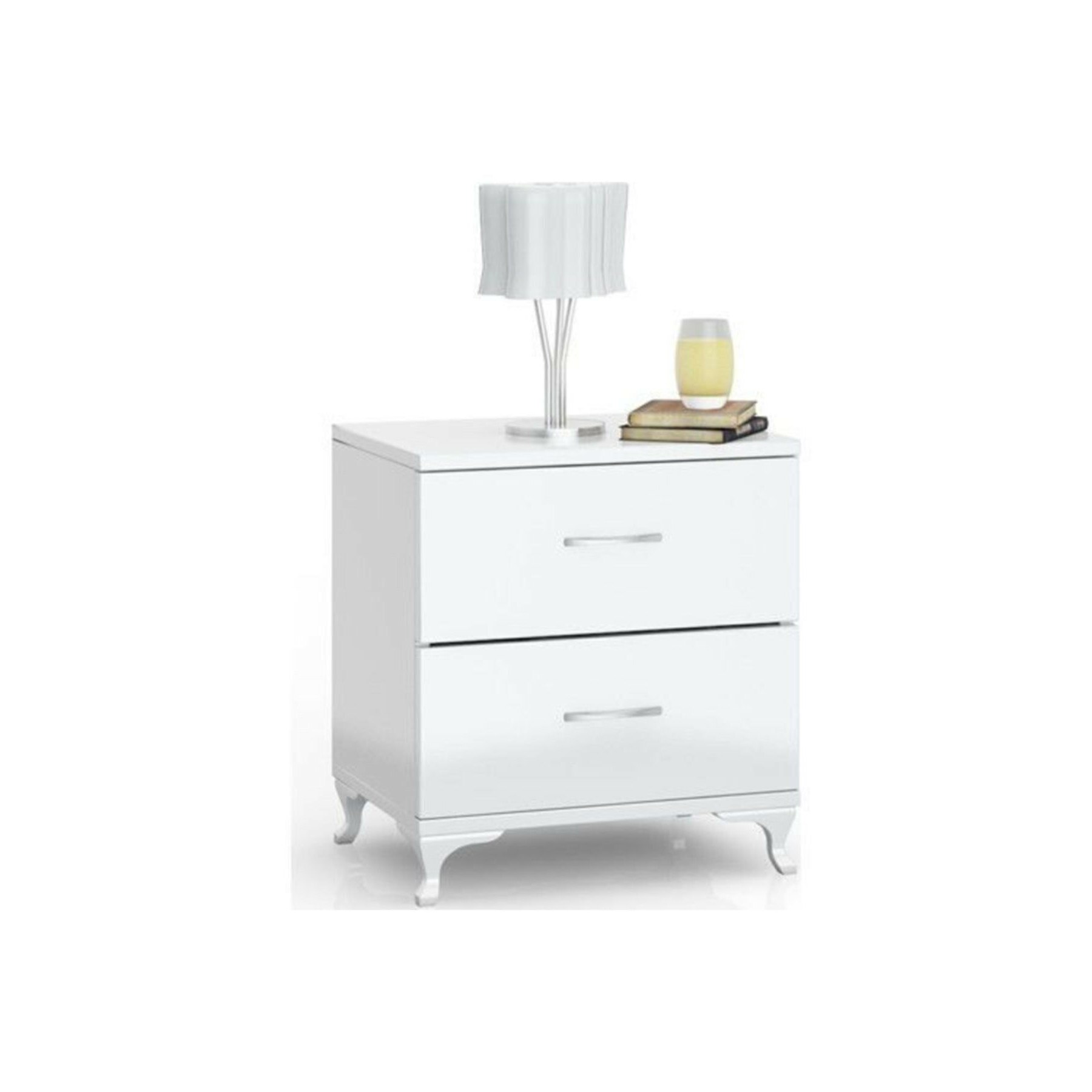 Noptiera Kale alb , 45 x 43 x 36 cm, pal 18 mm