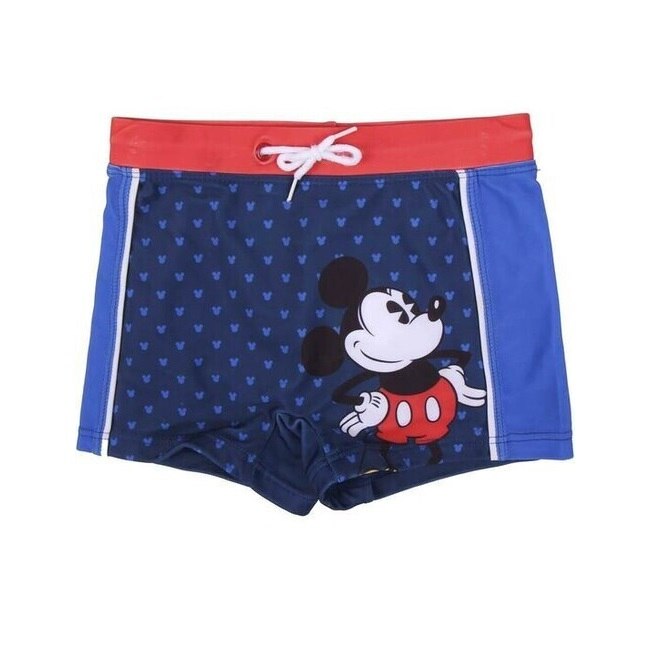 Boxeri de baie pentru baieti, Mickey Mouse, Poliester, Albastru