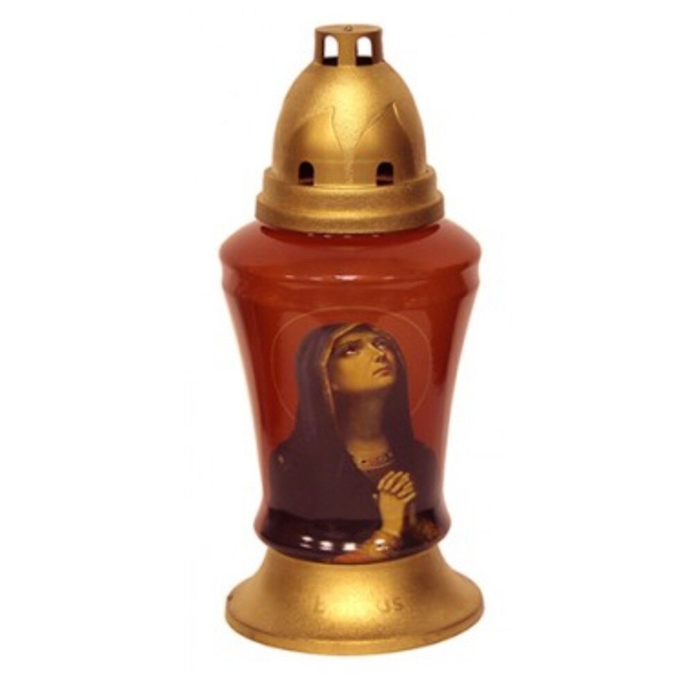 Candela Bolsius Maria Rosu, 22 cm, timp ardere maxim 36 ore