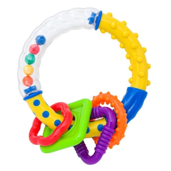 Jacqueline csörgő játékgyűrű formákkal 9 cm