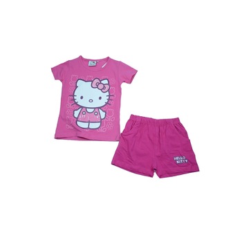 Compleu 2 piese de vara Hello Kitty Setino 940-037, Fucsia 116 cm Compleu 2 piese de vara Hello Kitty Setino 940-037, Fucsia 116 cm