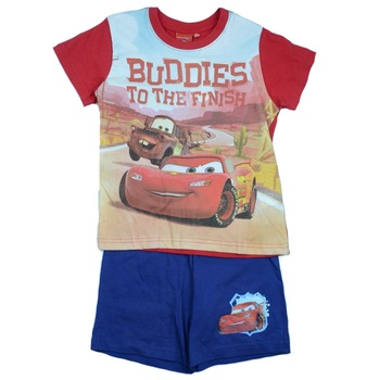 Pijama de vara pentru baieti Setino Cars 831-112, Multicolor 122 cm Pijama de vara pentru baieti Setino Cars 831-112, Multicolor 122 cm