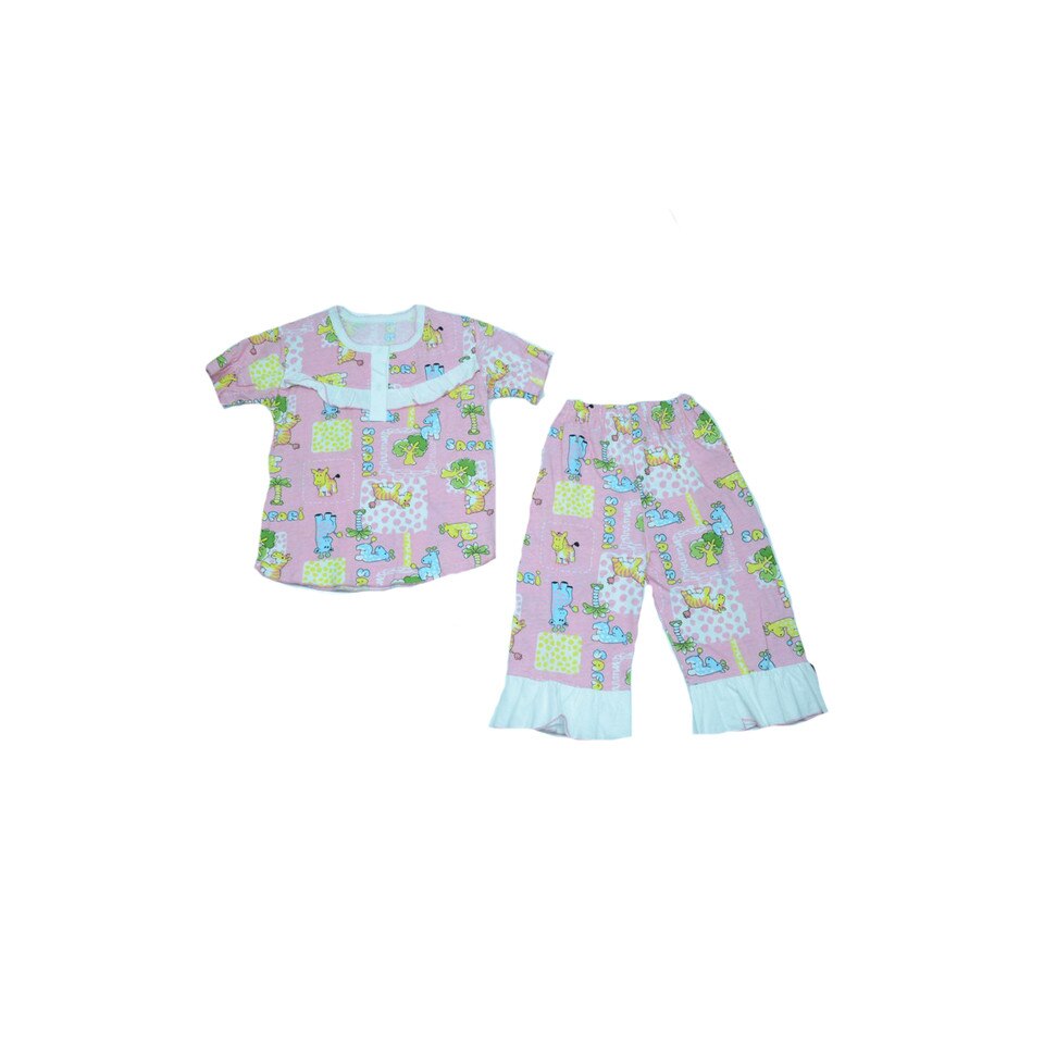 Pijama pentru fete Pifou PFP4-R-104, Roz 104 CM