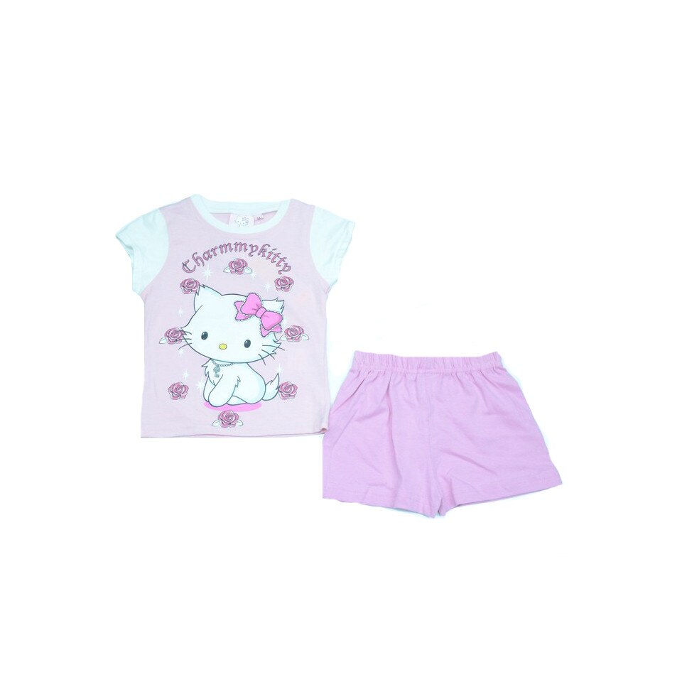 Pijama pentru fete Charmmy Kitty Setino V13F2002-R-98, Roz 98 CM