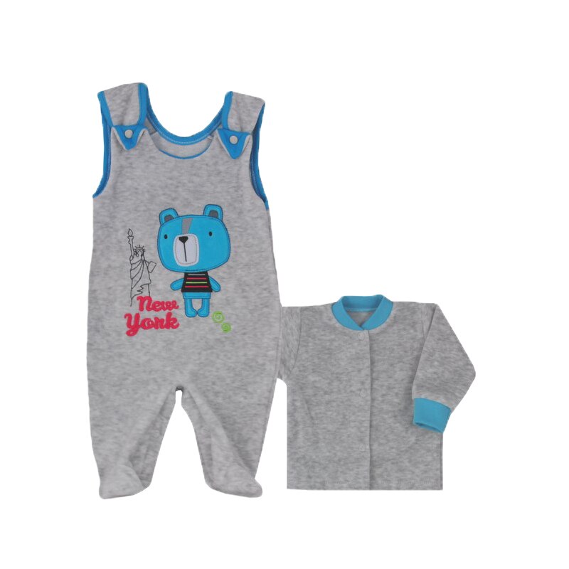 Compleu 2 piese pentru baieti Koala Swiata 05-087G, Gri 68 cm