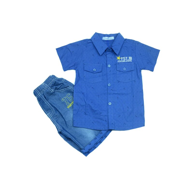 Compleu 2 piese vara baieti Happy House XP041B, Multicolor 19655