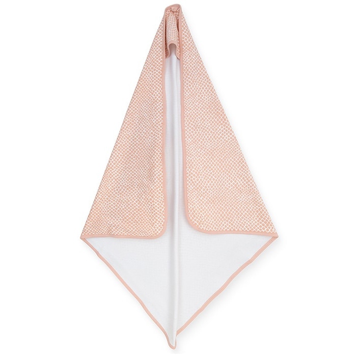 Prosop cu gluga, Jollein Snake, 75x75 cm, roz